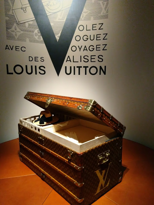 Late 1800's Louis Vuitton Antique Monogram Leather & Brass Steamer